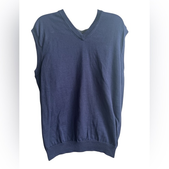Brooks Brothers Supima Cotton Navy Knit Sweater Vest Size XL - Picture 2 of 7